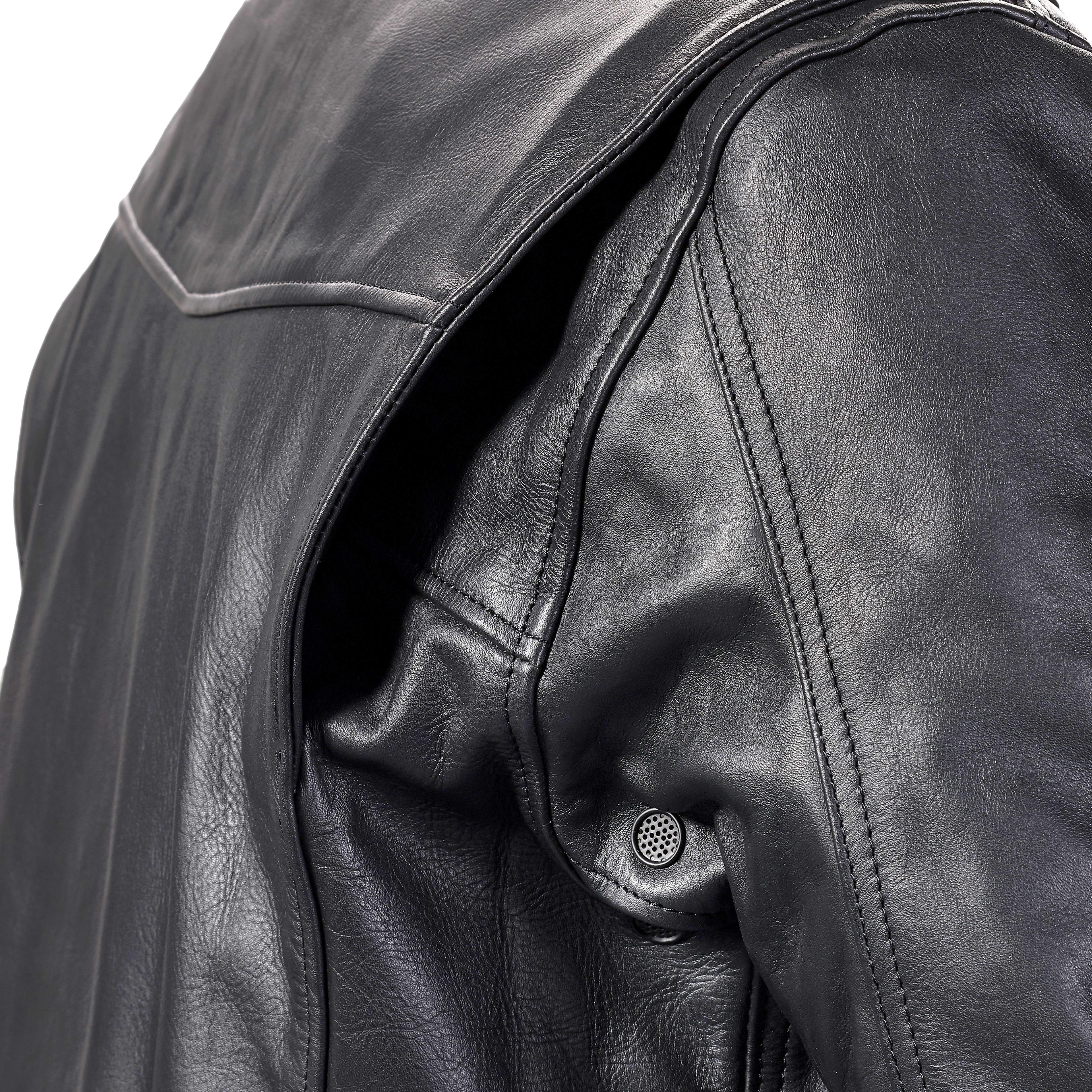 Premium Leather Jacket with Multi Pockets - Durable and